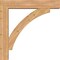 Ekena Millwork Thorton Block Smooth Bracket w/ Offset Brace, Western Red Cedar, 7 1/2"W x 40"D x 40"H BKT0806X40X40THR05SWR - alternate 2